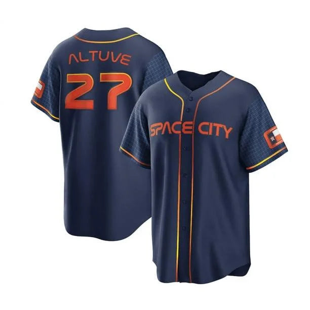 Jose Altuve YOUTH KIDS Houston Astros Space City Official MLB Nike Jersey