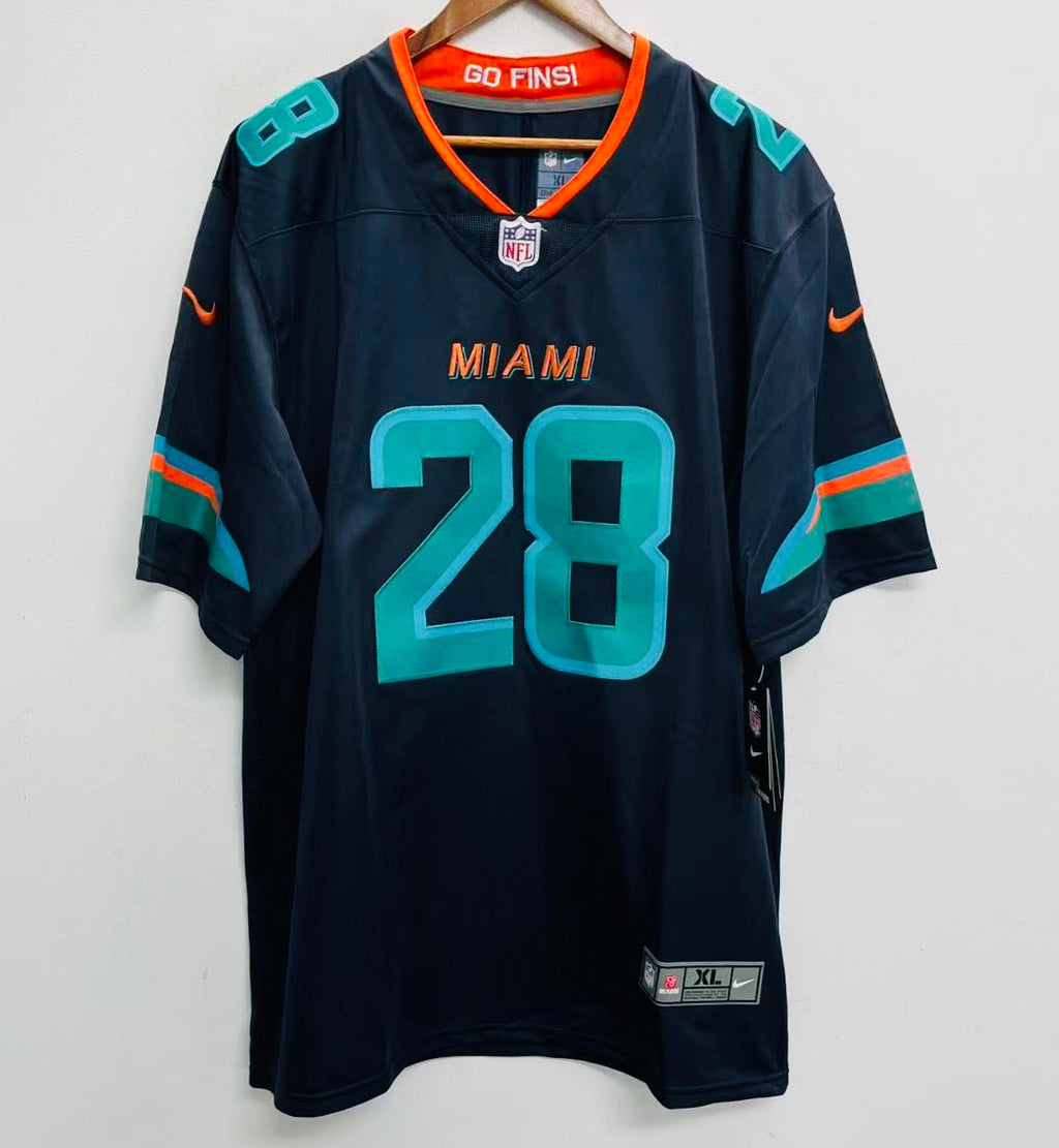 De’Von Achane Miami Dolphins YOUTH KIDS Official NFL Nike Rivalries Collection Jersey