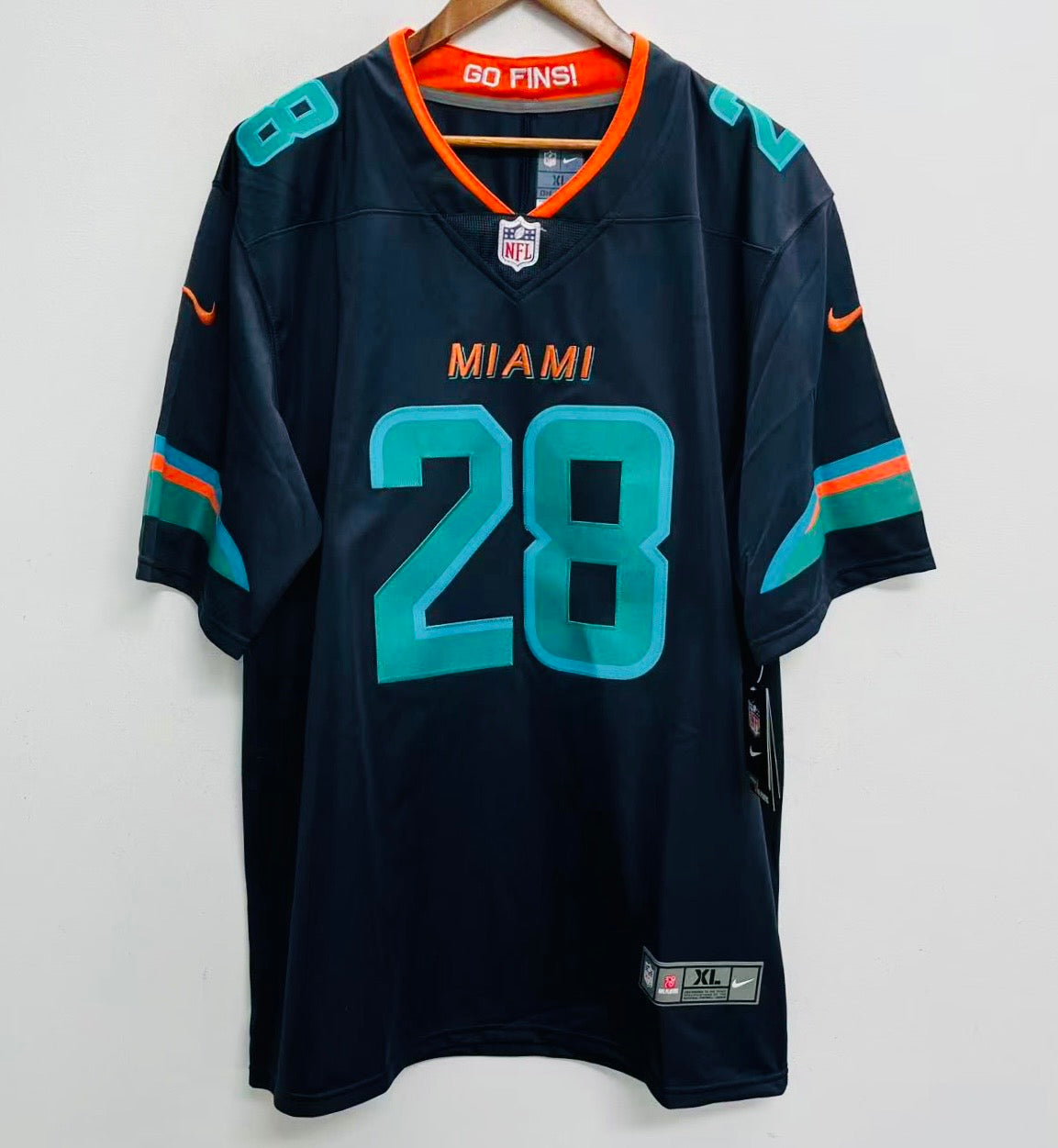 De’Von Achane Miami Dolphins YOUTH KIDS Official NFL Nike Rivalries Collection Jersey