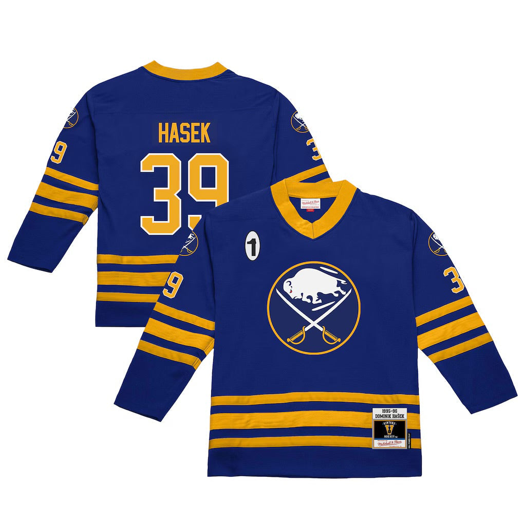 Dominik Hasek 1995-96 Buffalo Sabres Official NHL Jersey Mitchell & Ness