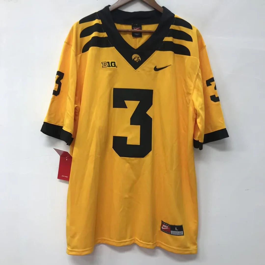 Cooper DeJean YOUTH KIDS Iowa Hawkeyes Official NCAA Nike Jersey yellow