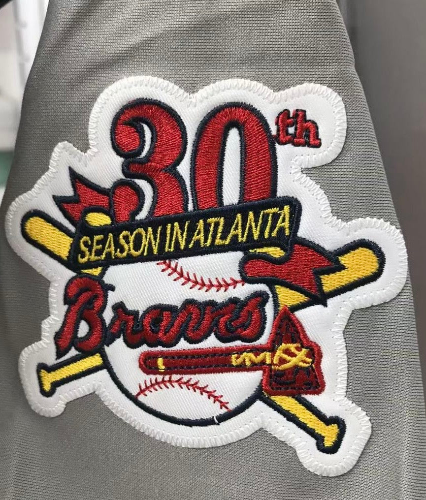 Chipper Jones Atlanta Braves Jersey Mitchell & Ness 1995 gray