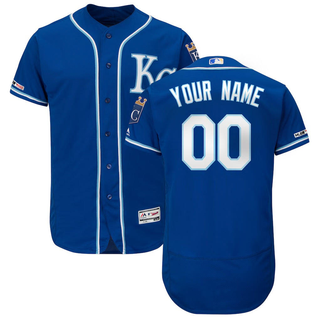 Kansas City Royals Any Name and Number customized YOUTH KIDS Official MLB Majestic jersey blue