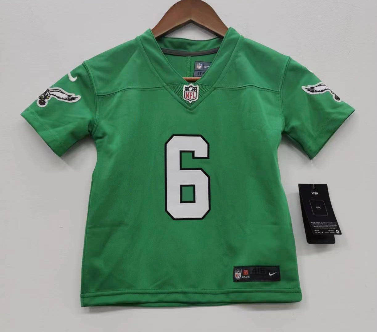 DeVonta Smith Philadelphia Eagles Kelly Green Baby Toddler jersey b/t