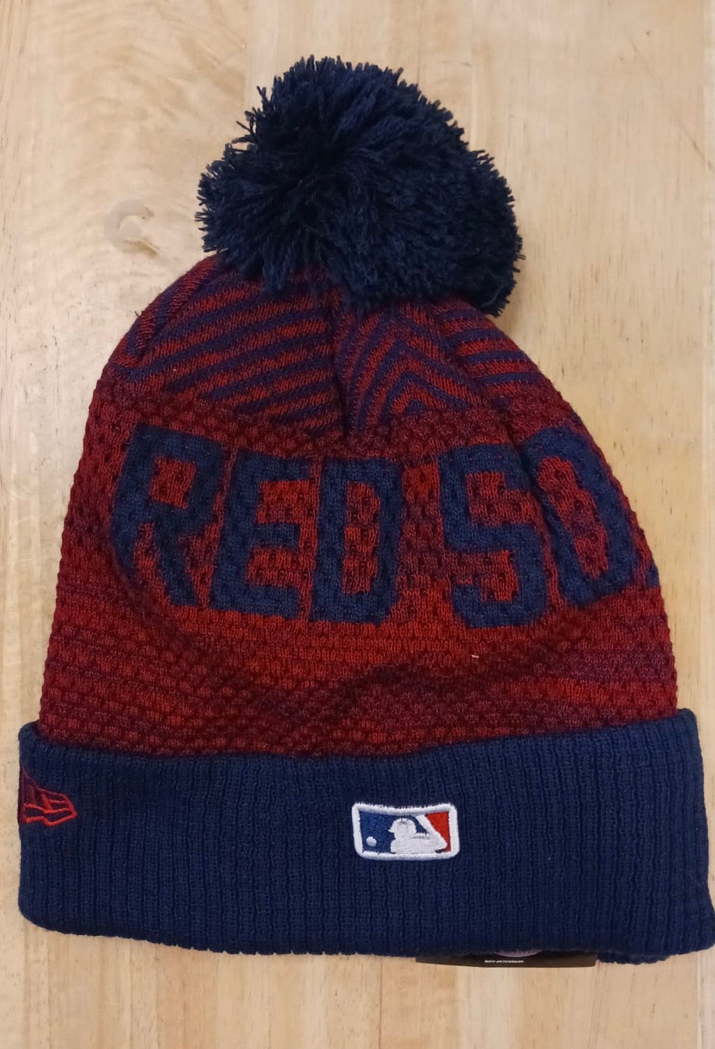 Boston Red Sox MLB New Era winter knit Hat with Pom Pom