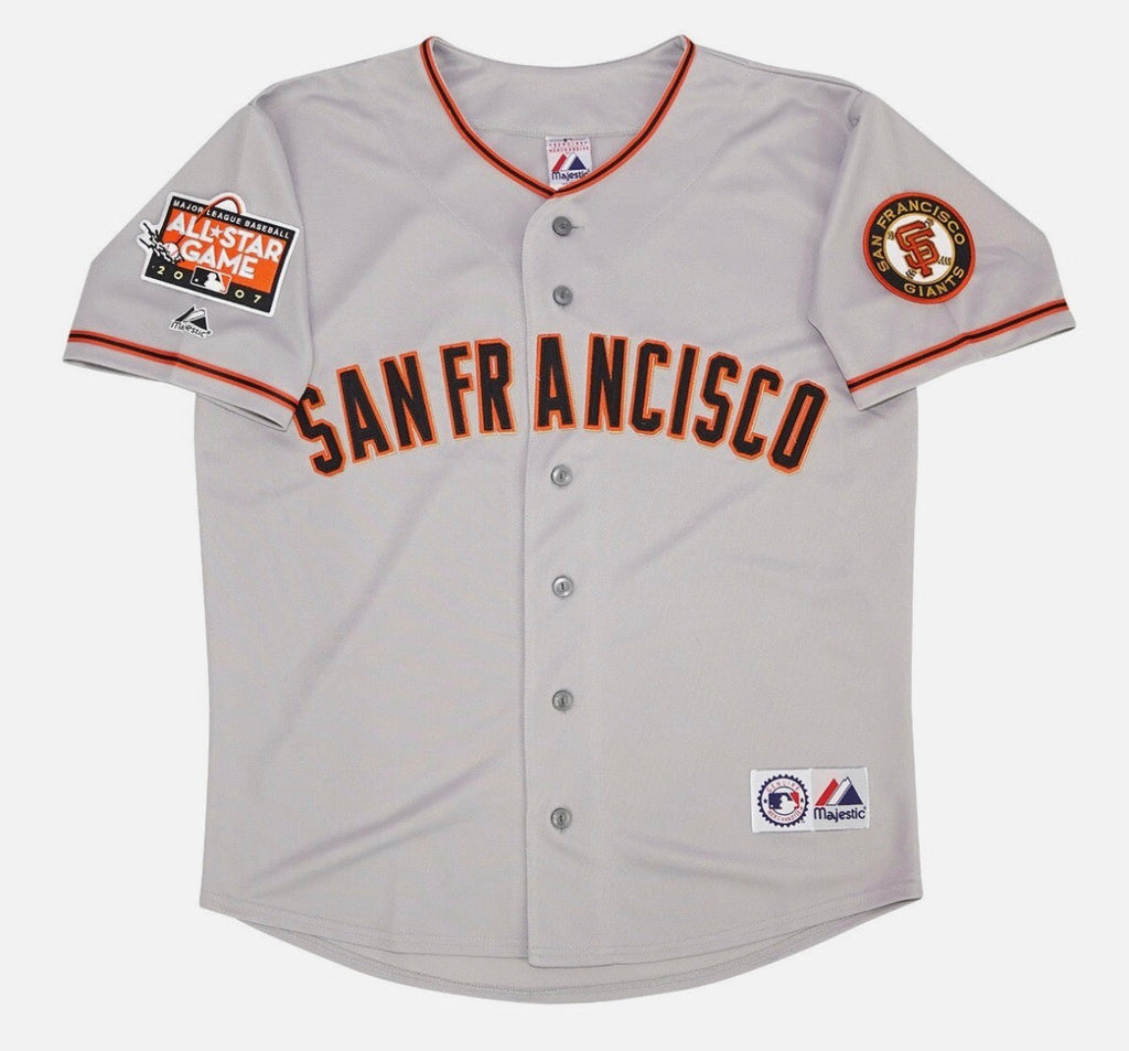 Barry Bonds YOUTH KIDS SAN FRANCISCO Giants Official MLB Majestic Jersey gray