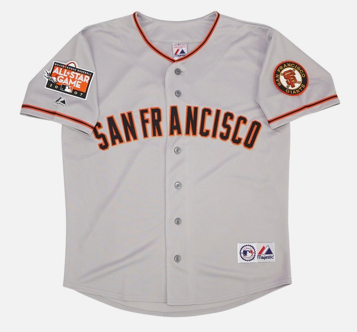 Barry Bonds YOUTH KIDS SAN FRANCISCO Giants Official MLB Majestic Jersey gray