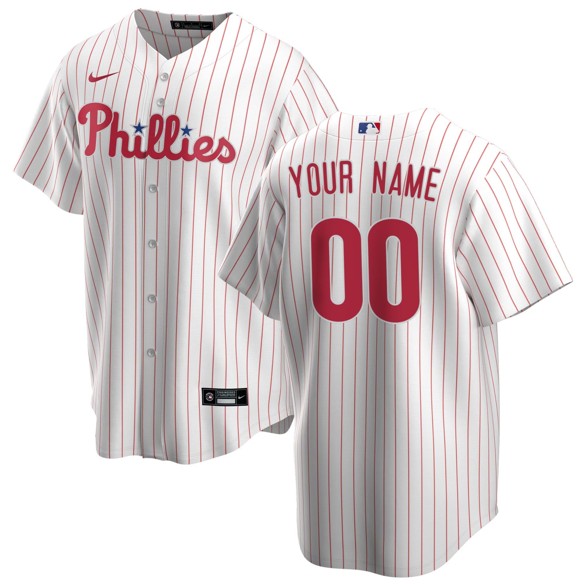 Any Name and Number customized YOUTH KIDS Philadelphia Phillies Official MLB Nike pinstripes jersey