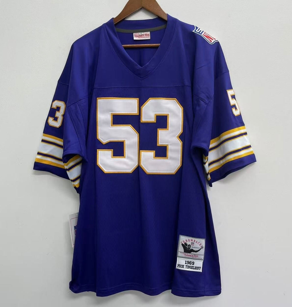 Mick Tingelhoff 1969 Minnesota Vikings Official NFL Mitchell & Ness Jersey
