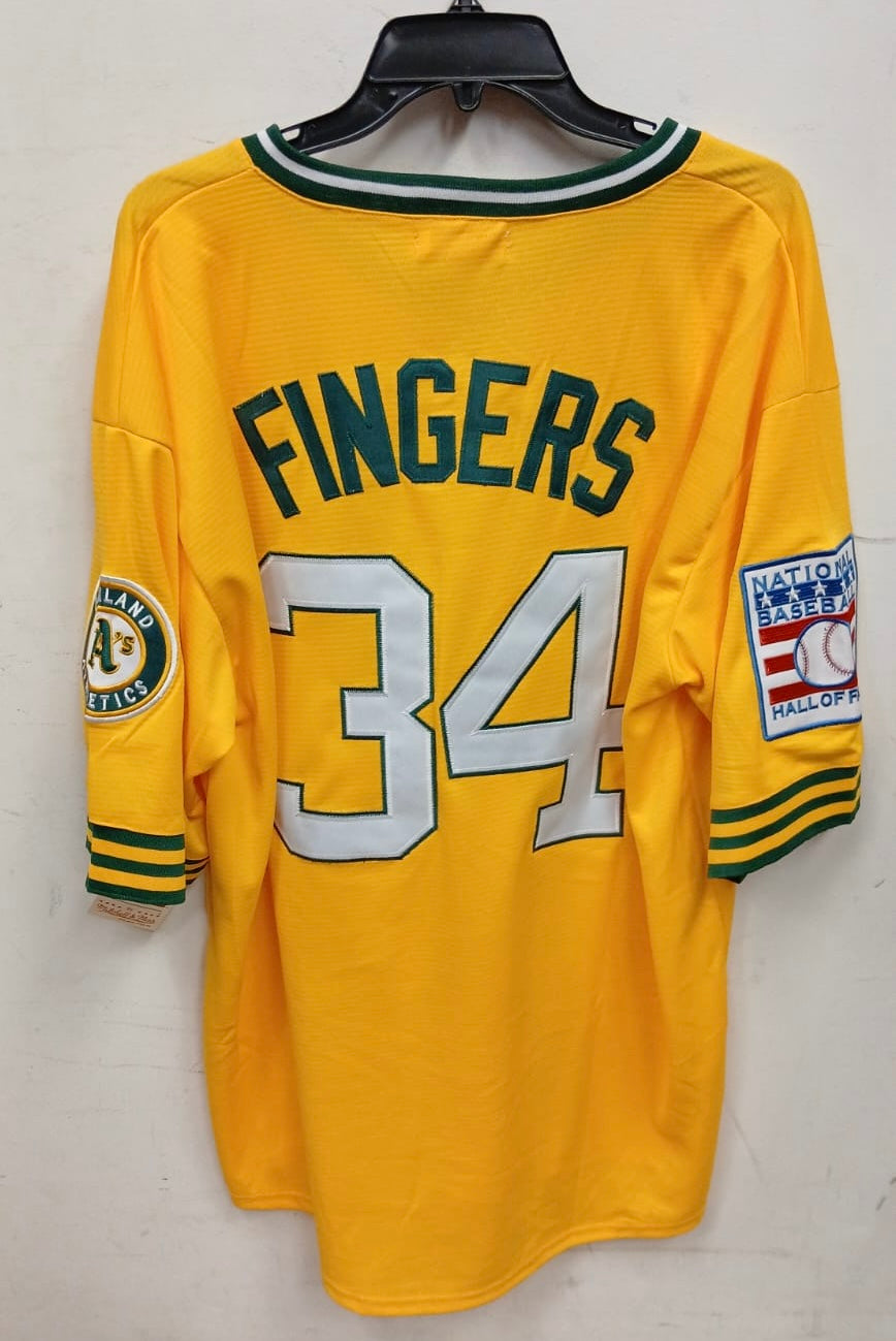 Rollie Fingers 1976 Oakland A’s Athletics Official MLB Mitchell & Ness Jersey