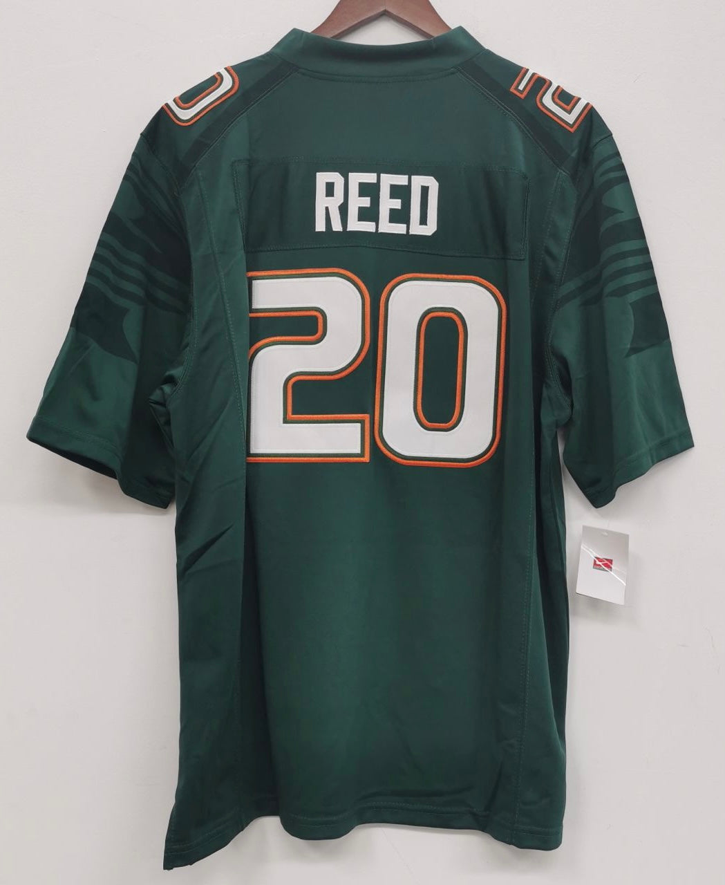 Ed Reed Miami Hurricanes Official NCAA Nike Jersey Green