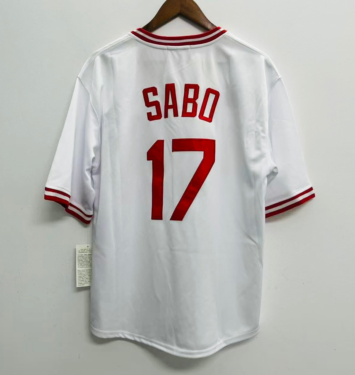Chris Sabo Cincinnati Reds Official MLB Jersey Mitchell & Ness