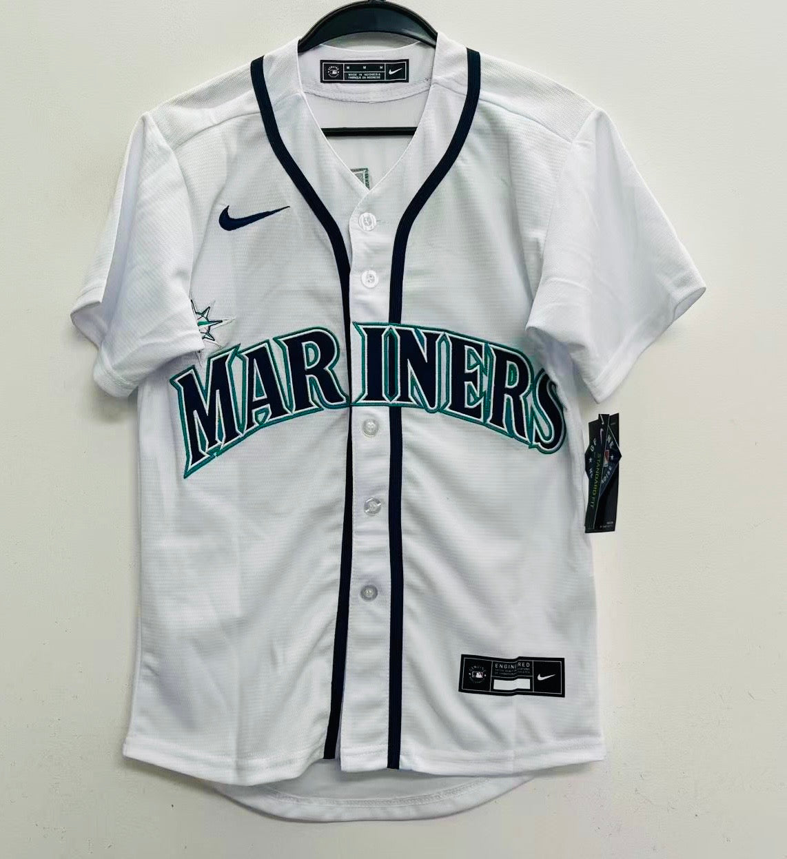 Cal Raleigh YOUTH KIDS Seattle Mariners Official MLB Nike Jersey white