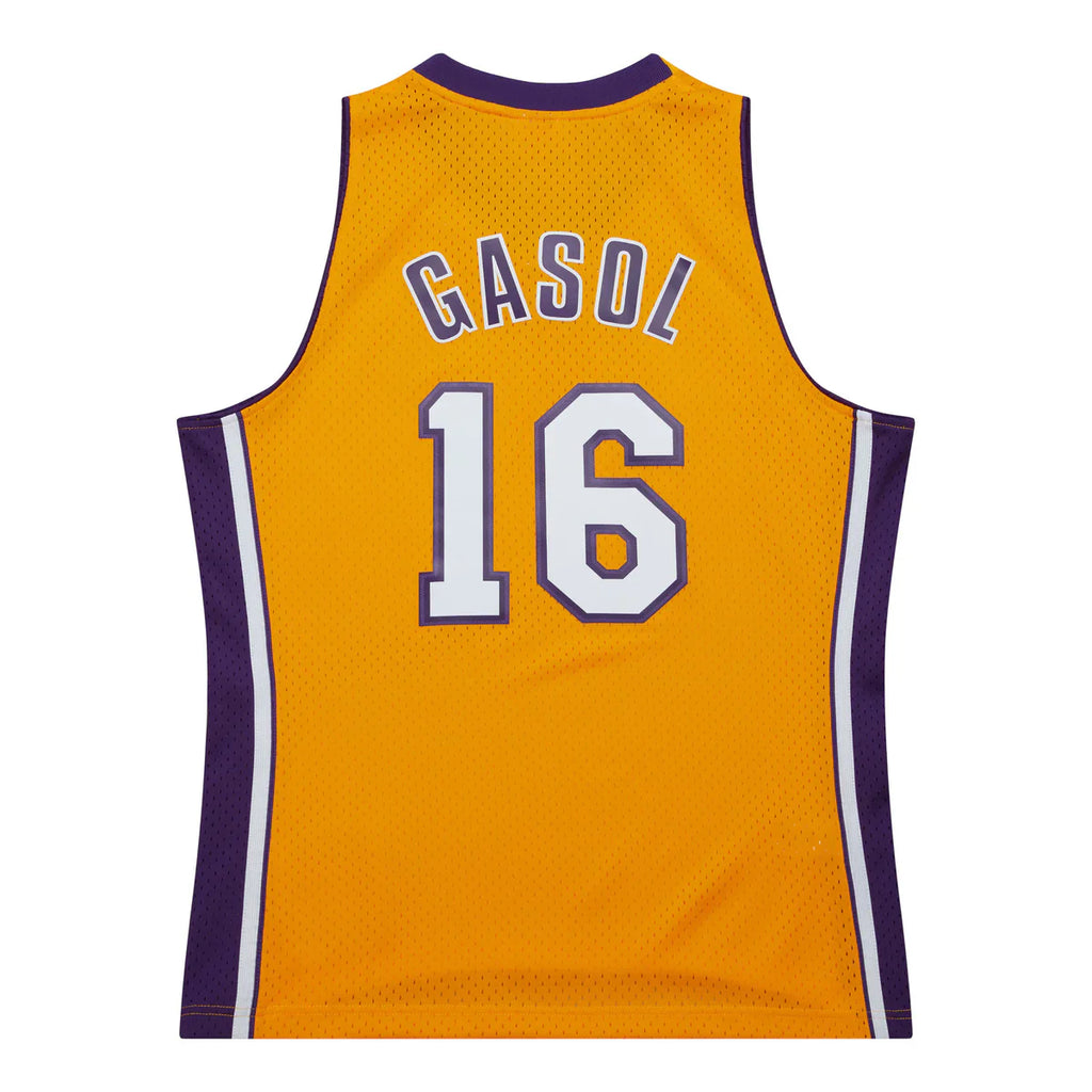 Pau Gasol Los Angeles Lakers 2009 - 2010 Official NBA Jersey Mitchell & Ness