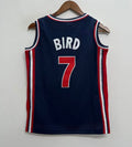 Larry Bird YOUTH KIDS USA Basketball Olympic Mitchell & Ness Jersey blue
