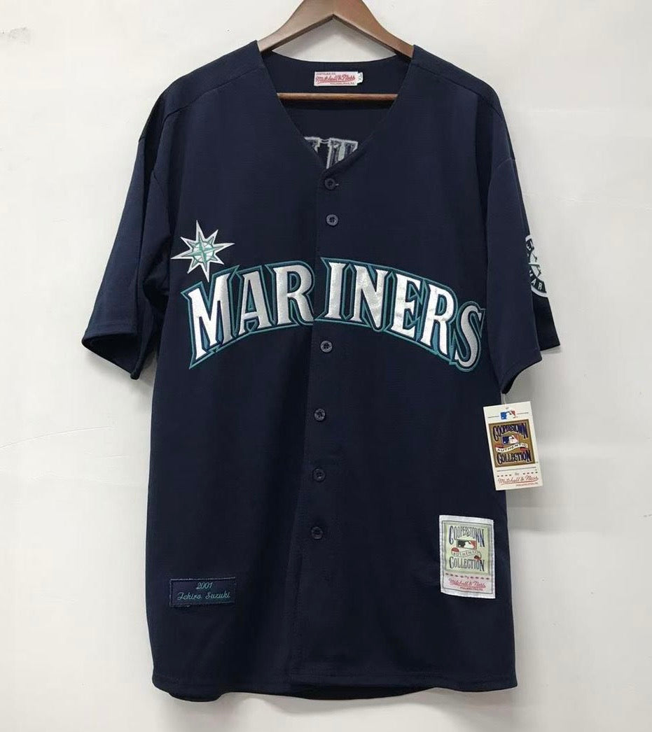 Ichiro Suzuki Seattle Mariners Jersey Mitchell & Ness blue