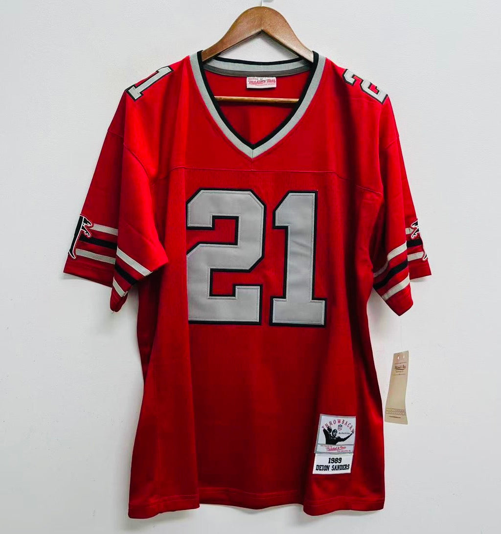 Deion Sanders 1989 Atlanta Falcons Official NFL Mitchell & Ness Jersey