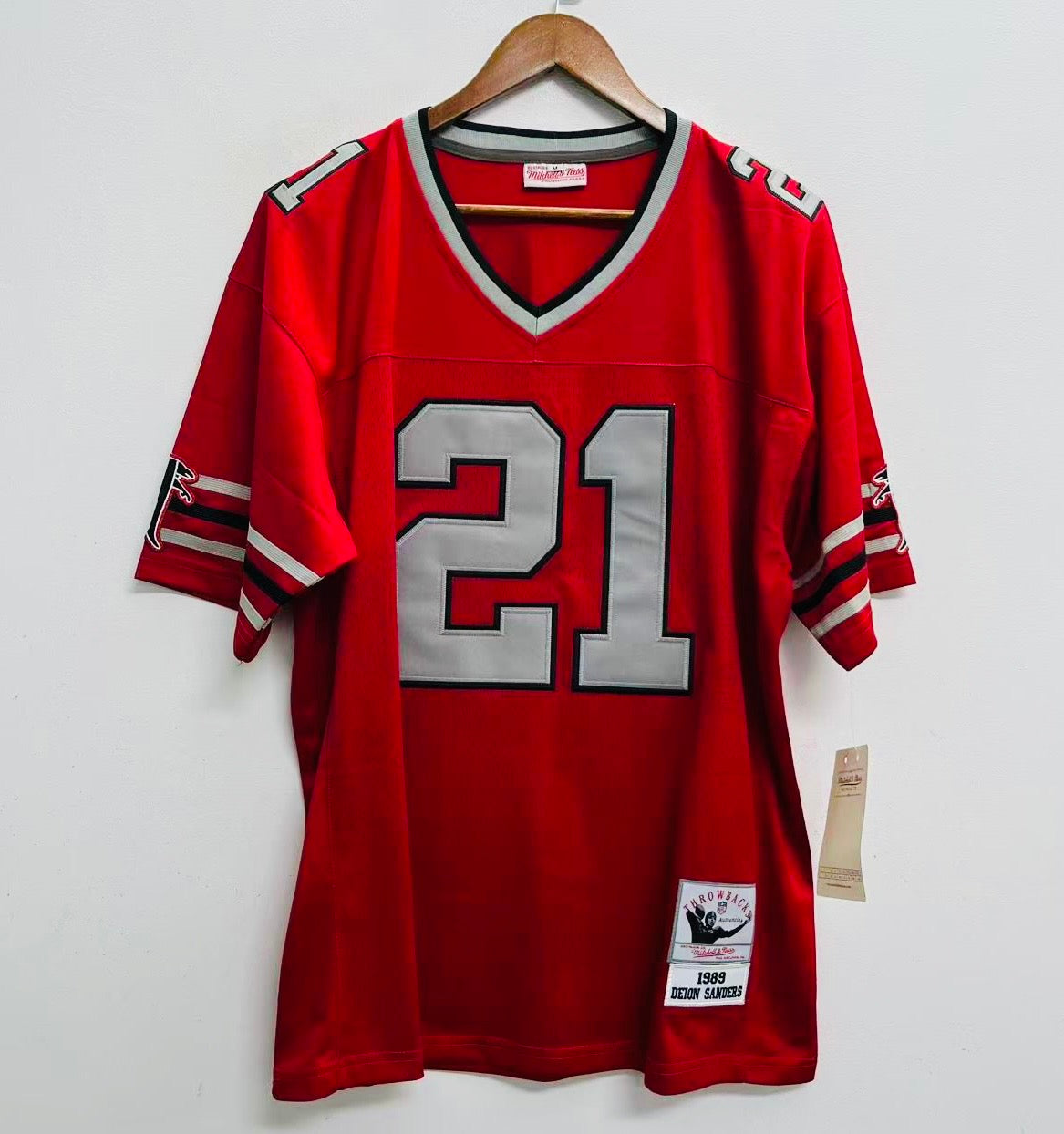 Deion Sanders 1989 Atlanta Falcons Official NFL Mitchell & Ness Jersey
