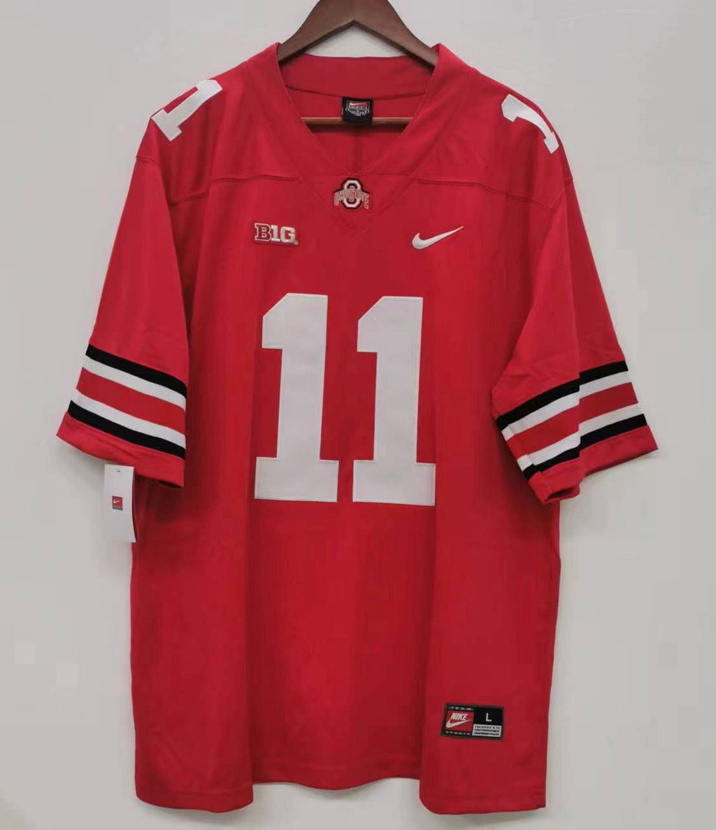 Jaxon Smith-Njigba Ohio State Buckeyes Nike jersey red