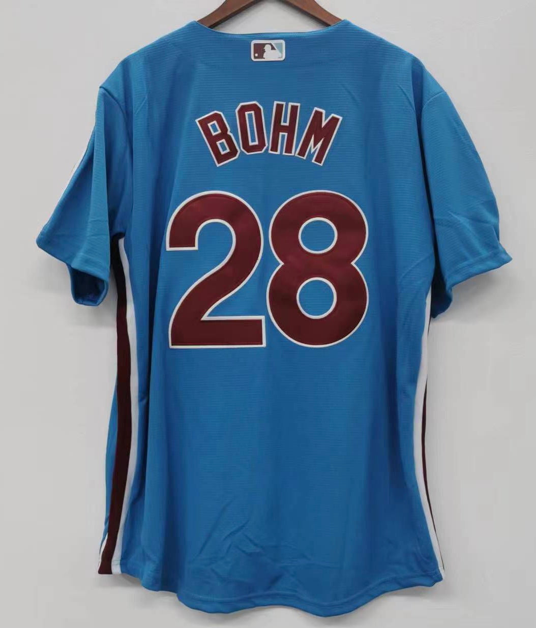 Alec Bohm Philadelphia Phillies  Official MLB Nike Jersey retro blue