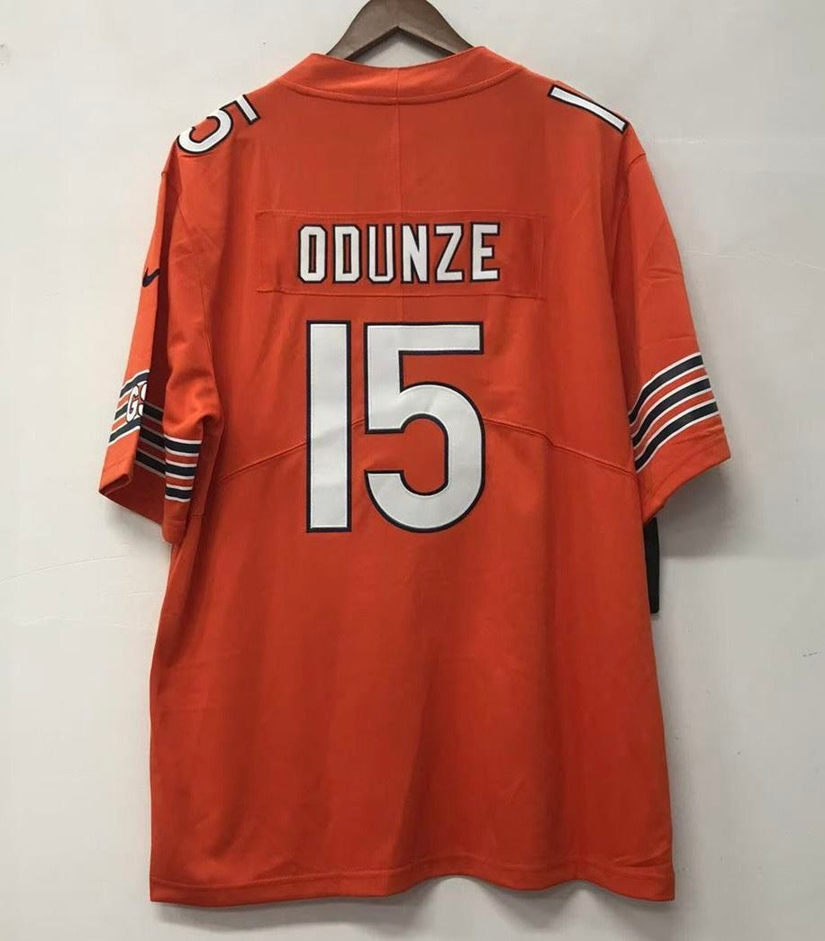 Rome Odunze Chicago Bears official Nike NFL Jersey Orange