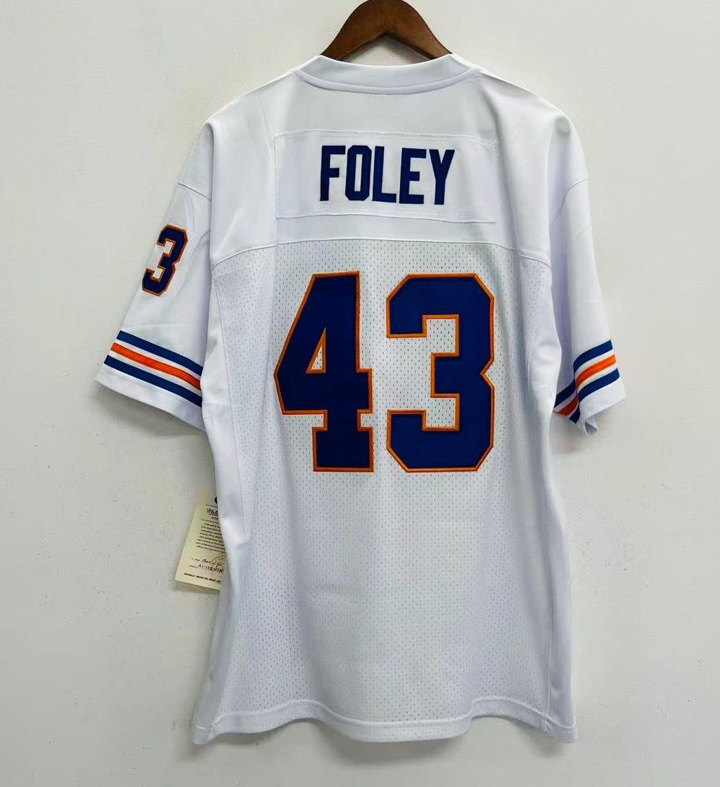 Steve Foley Denver Broncos NFL Mitchell & Ness Jersey white
