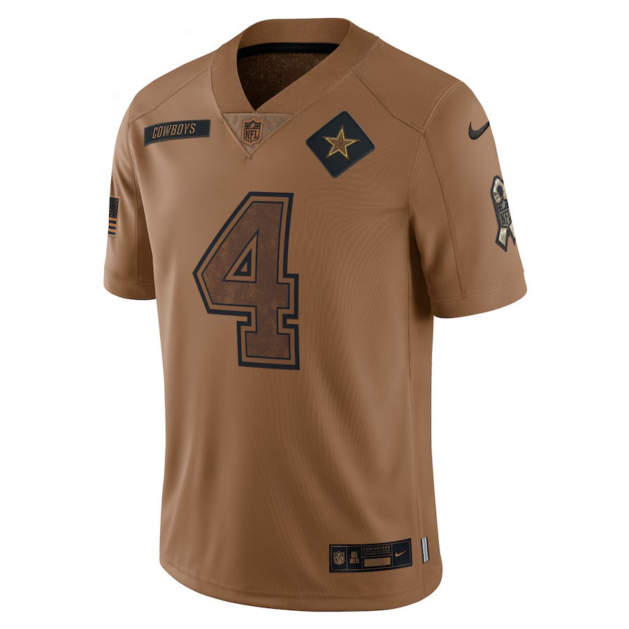 Dak Prescott Dallas Cowboys Official NFL Nike military salute to service Jersey