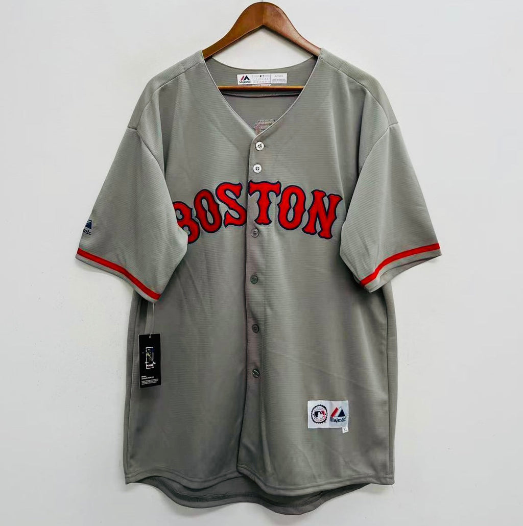 Ellis Burks Boston Red Sox Official MLB Majestic Jersey