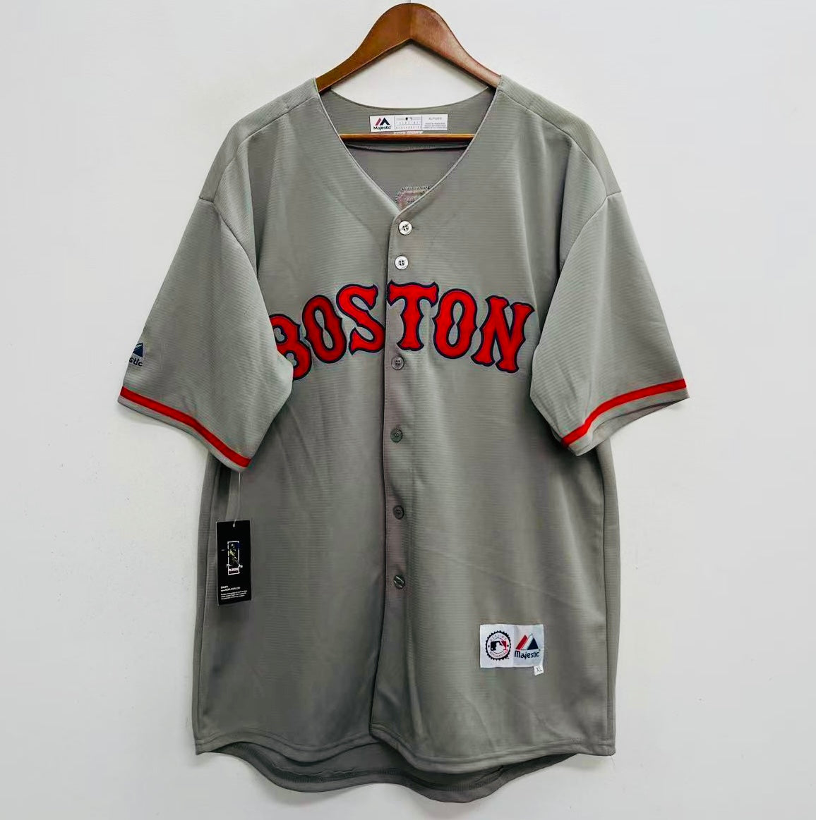 Ellis Burks Boston Red Sox Official MLB Majestic Jersey