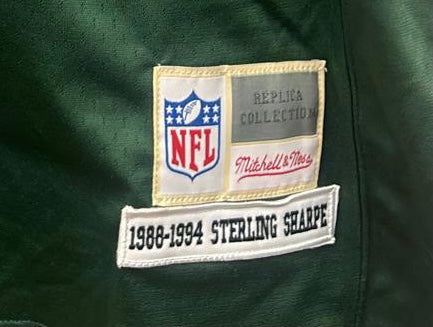 Sterling Sharpe Green Bay Packers Official NFL Jersey Mitchell & Ness