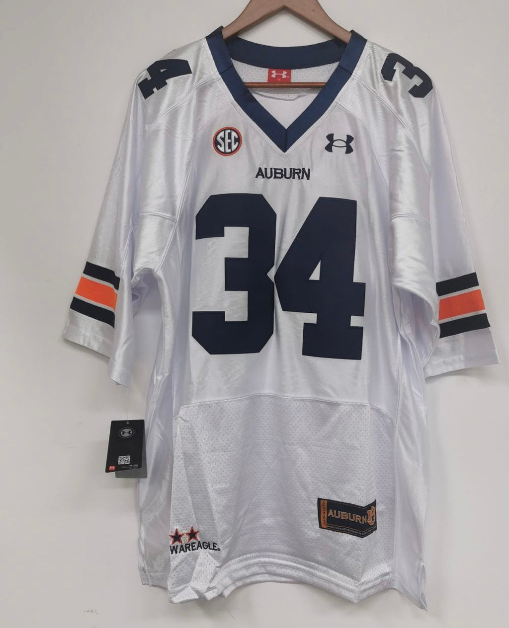 Bo Jackson Auburn Tigers Jersey White