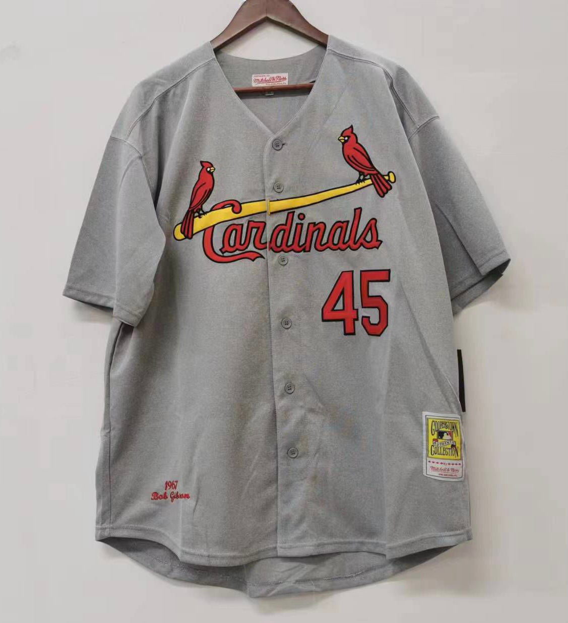 Bob Gibson 1967 St. Louis Cardinals Official MLB Jersey Mitchell & Ness