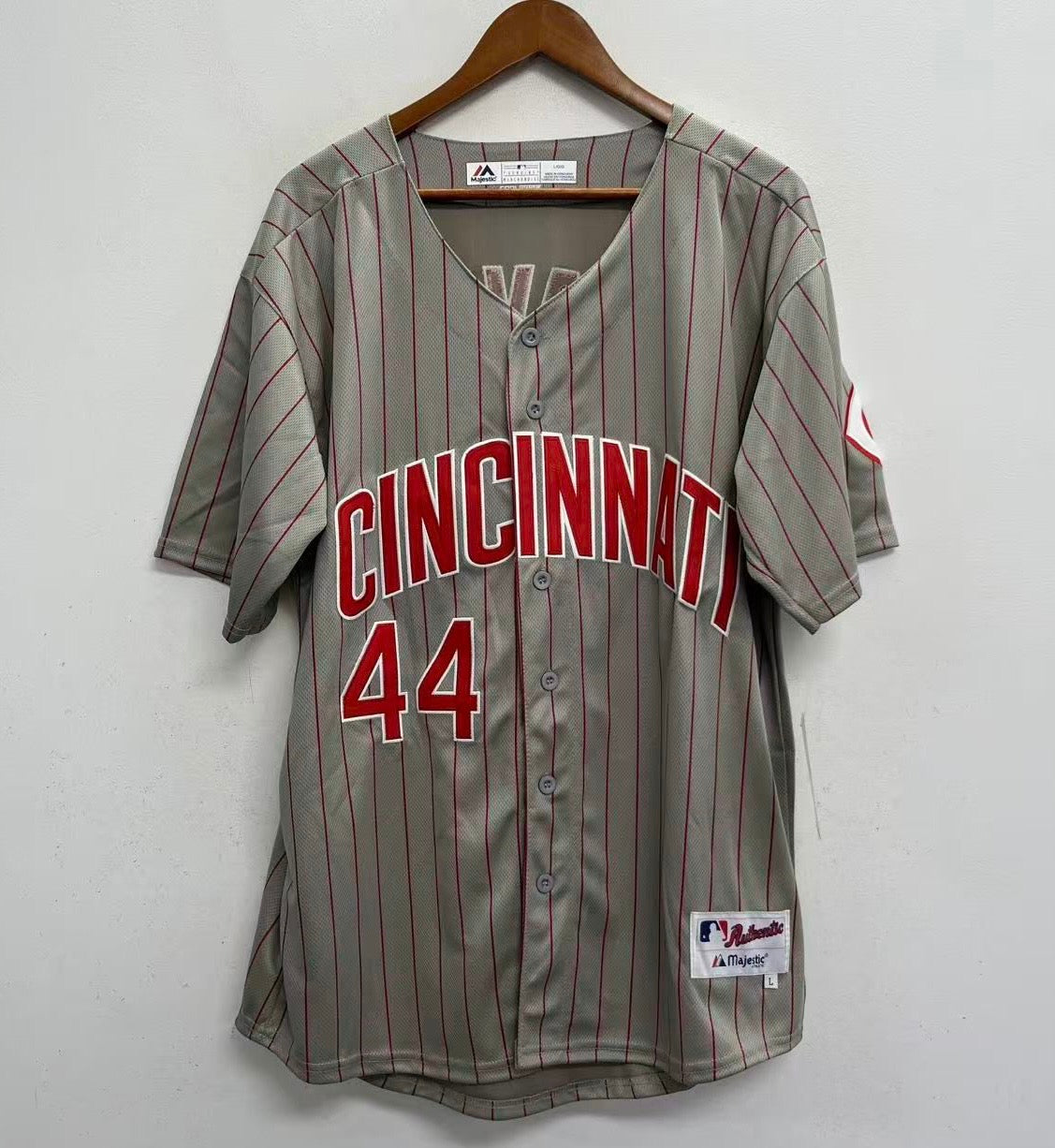 Eric Davis 1996 Cincinnati Reds Official MLB Majestic Jersey