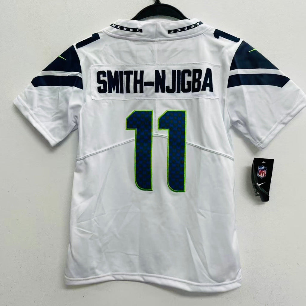 Jaxon Smith - Njigba YOUTH KIDS Seattle Seahawks Official NFL Nike Jersey white