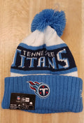Tennessee Titans Official NFL New Era winter Hat with Pom Pom