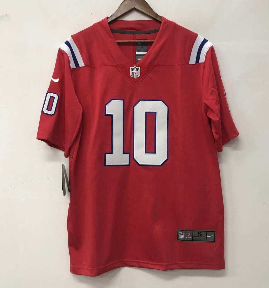 Drake Maye New England Patriots NFL Official NIKE Jersey Red