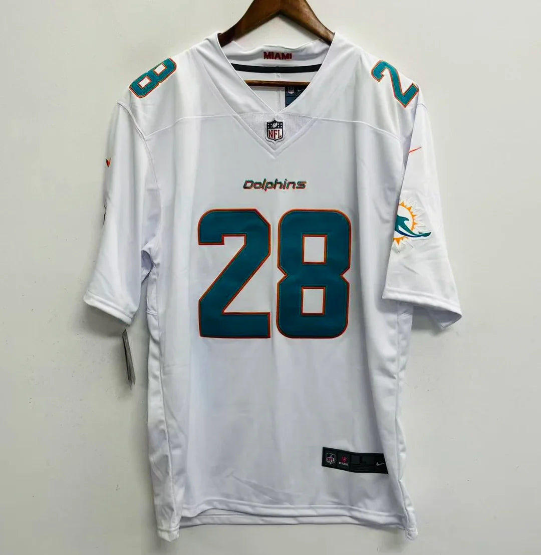 De’Von Achane Miami Dolphins YOUTH KIDS Official NFL Nike Jersey white