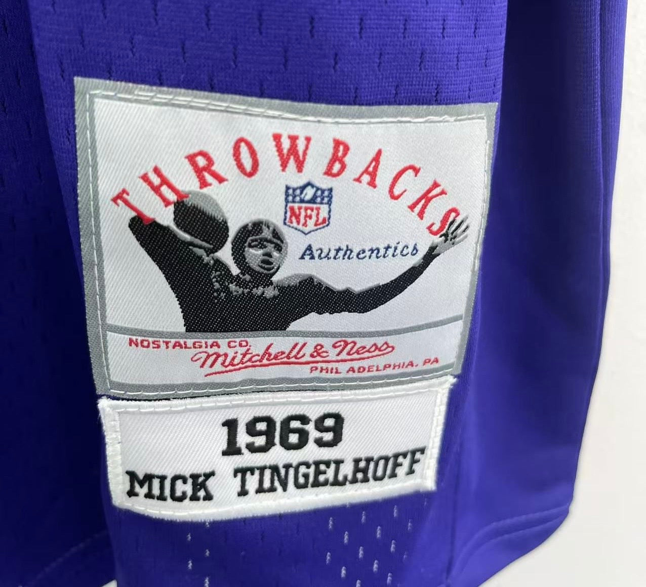 Mick Tingelhoff 1969 Minnesota Vikings Official NFL Mitchell & Ness Jersey