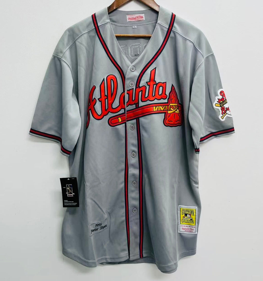 Javier Lopez 1995 Atlanta Braves Official MLB Mitchell & Ness Jersey