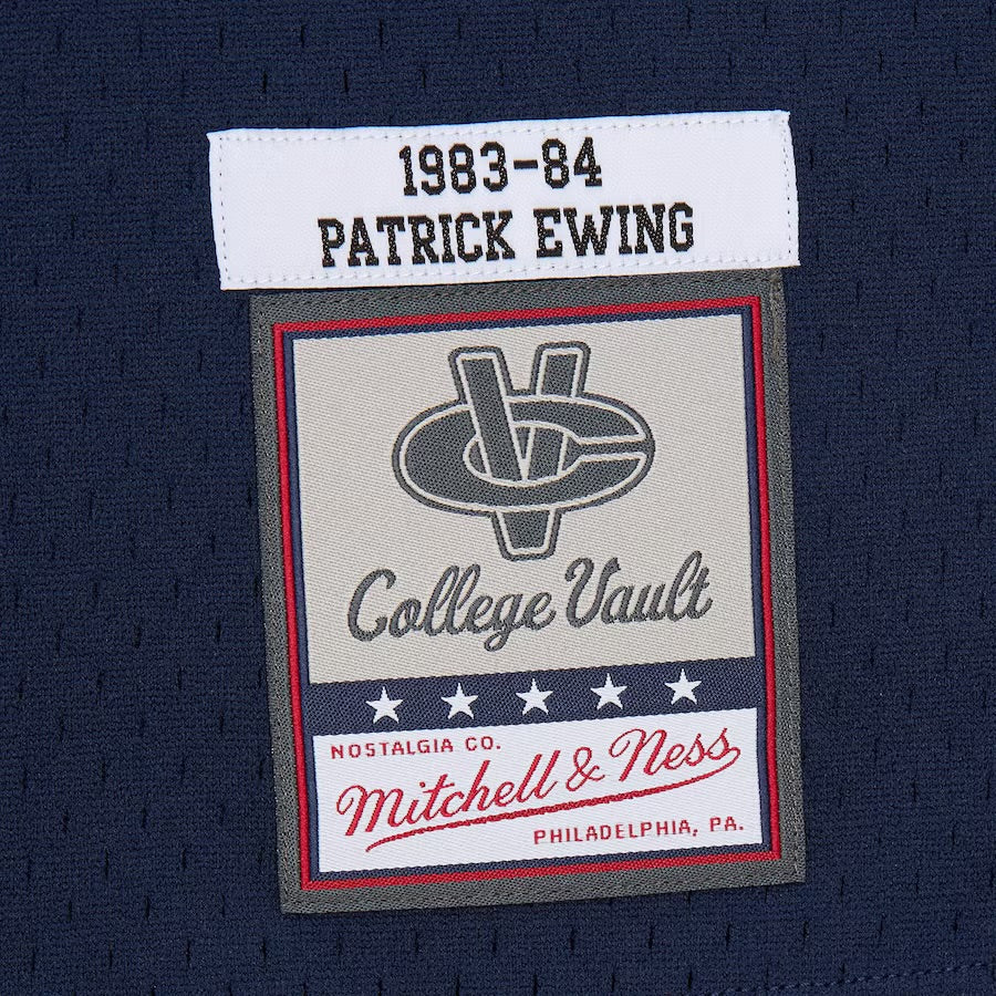 Patrick Ewing Georgetown Hoyas Official NCAA Mitchell & Ness jersey blue