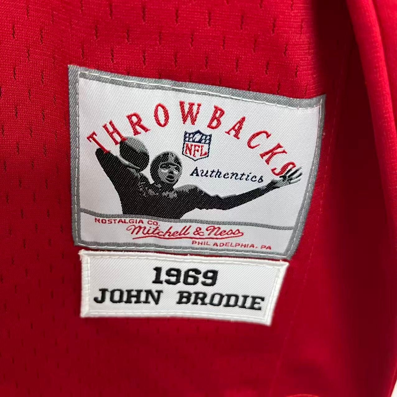 John Brodie 1969 San Francisco 49ers Mitchell & Ness jersey