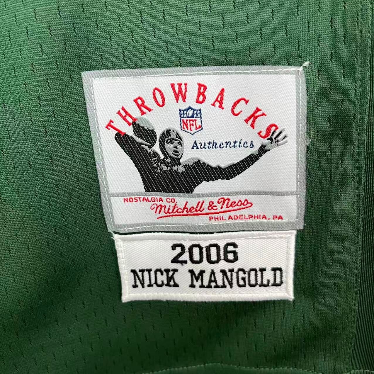 Nick Mangold New York Jets Official NFL Mitchell & Ness Jersey