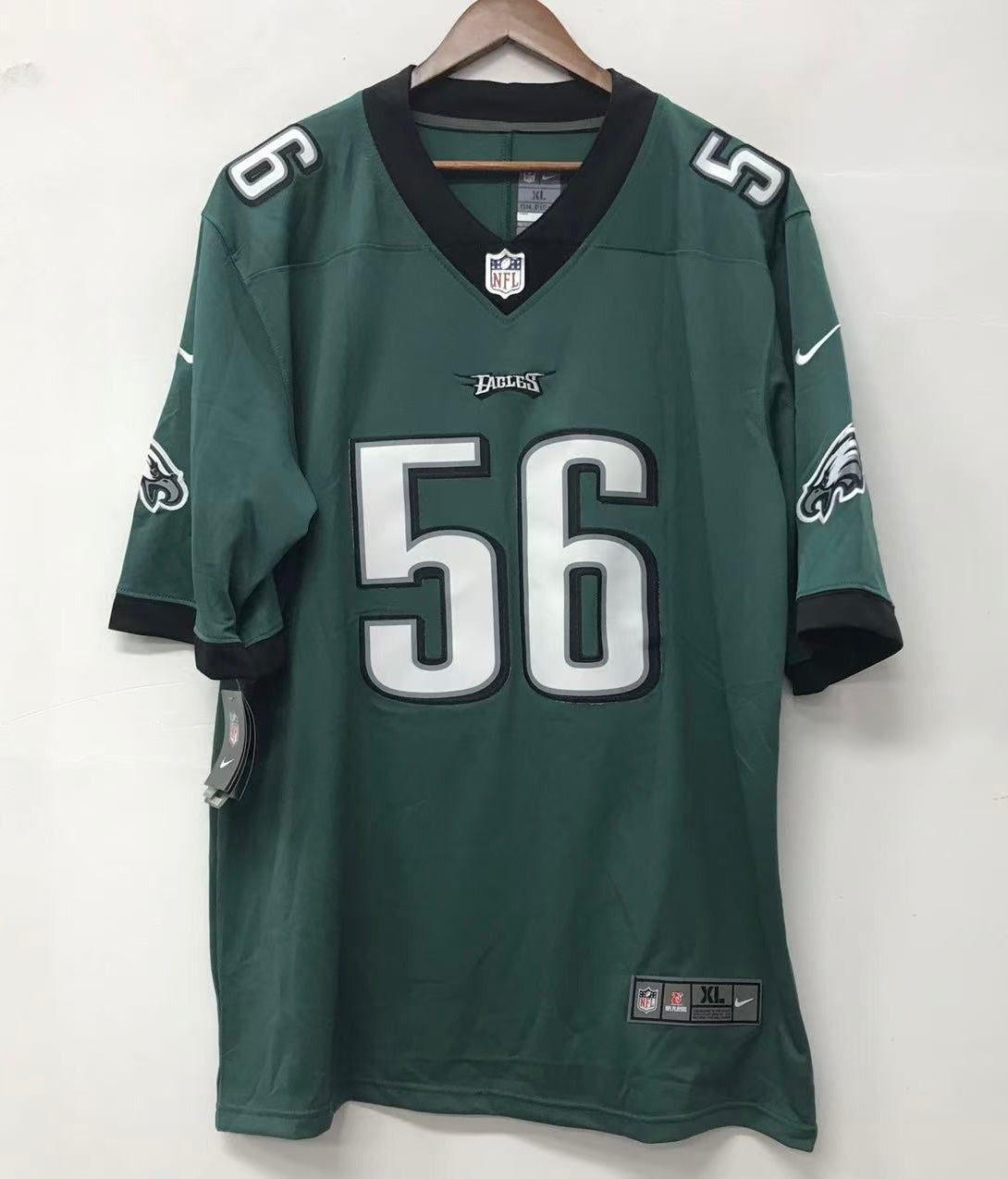 Chris Long Philadelphia Eagles Official NFL Nike Jersey Green