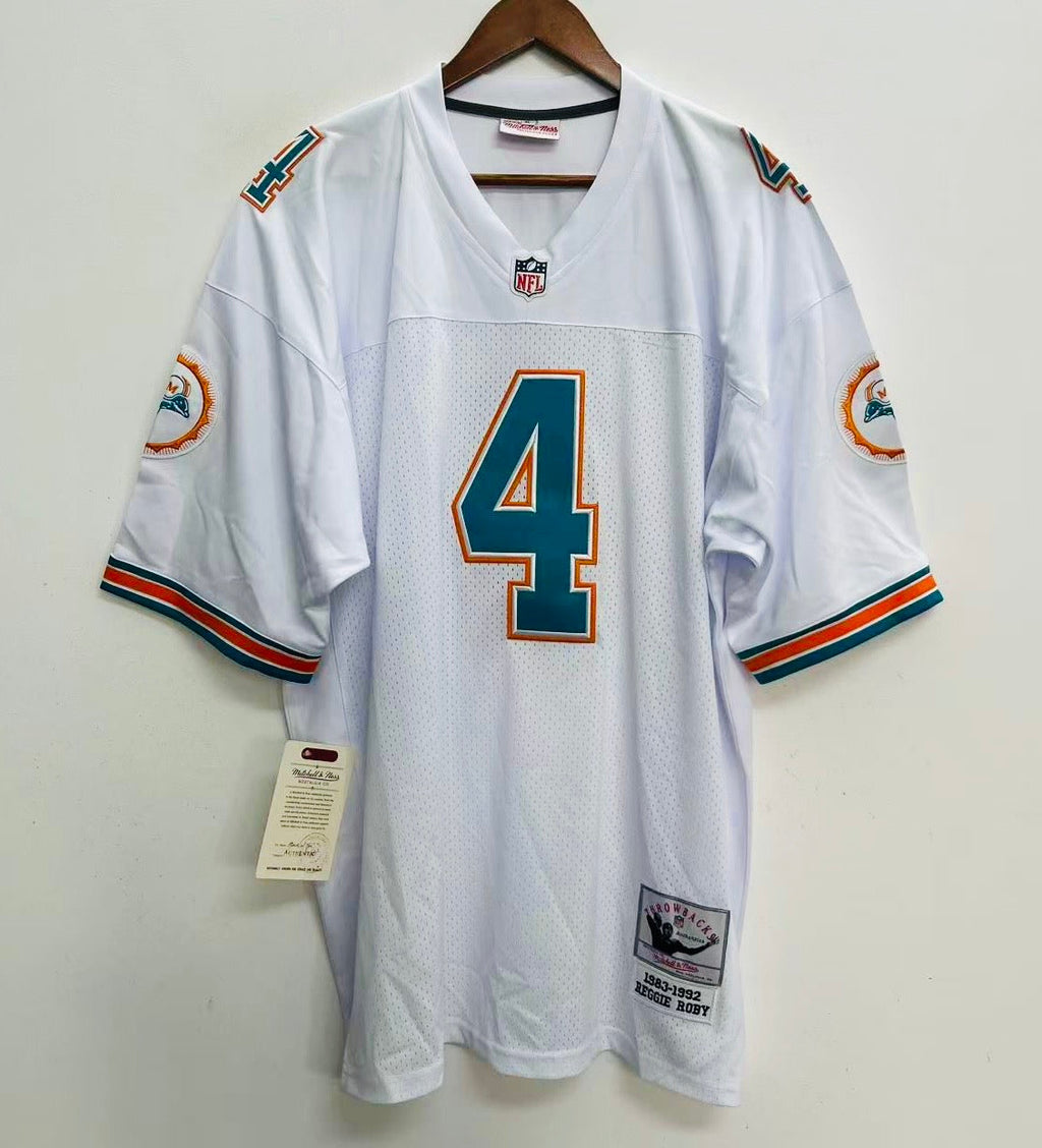 Reggie Roby Miami Dolphins Official NFL Mitchell & Ness Jersey