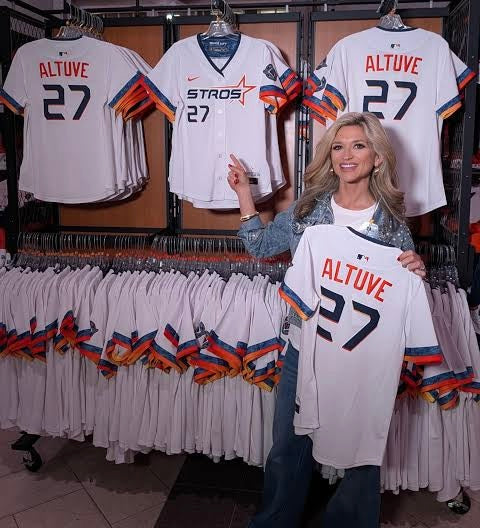 Houston Astros Any Name and Number customized YOUTH KIDS Official MLB Nike alternate Jersey