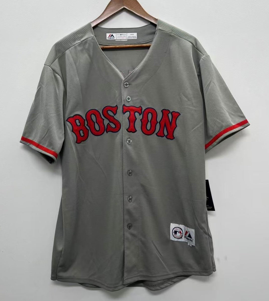 Mo Vaughn 1996 Boston Red Sox Official MLB Majestic Jersey