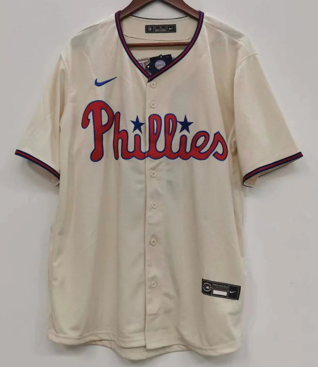 Any Name and Number customized YOUTH KIDS Philadelphia Phillies Official MLB Nike jersey cream