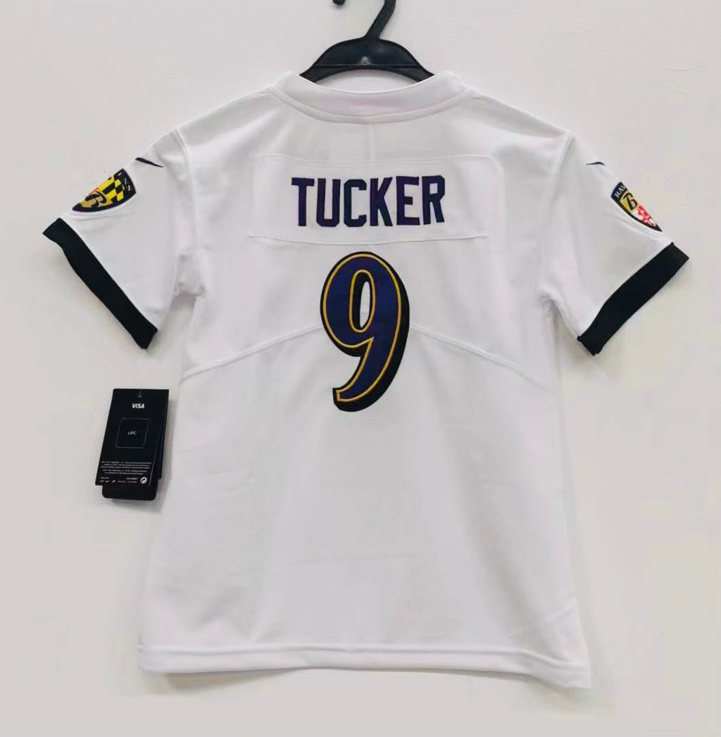 Justin Tucker Baltimore Ravens Baby Toddler jersey b/t white