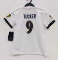 Justin Tucker Baltimore Ravens Baby Toddler jersey b/t white
