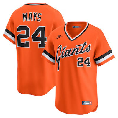 Willie Mays YOUTH KIDS SAN FRANCISCO Giants Official MLB Nike Jersey orange